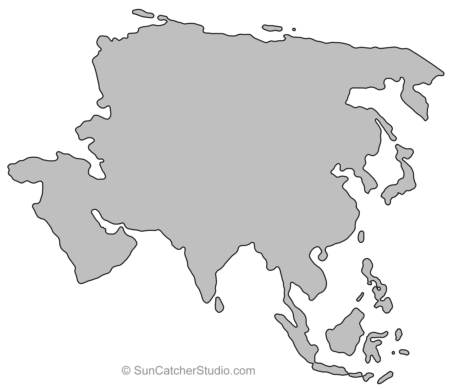 Mapa De La Silueta De Asia Descargar Pngsvg Transparente Images And Photos Finder