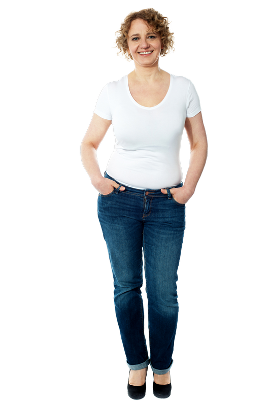 Woman Standing No Background
