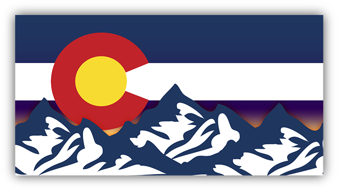 Colorado Flag Background PNG Image