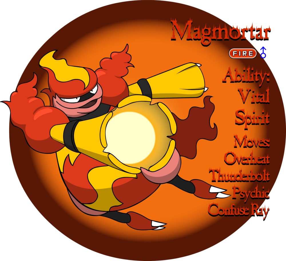 Magmortar Pokemon PNG Images HD