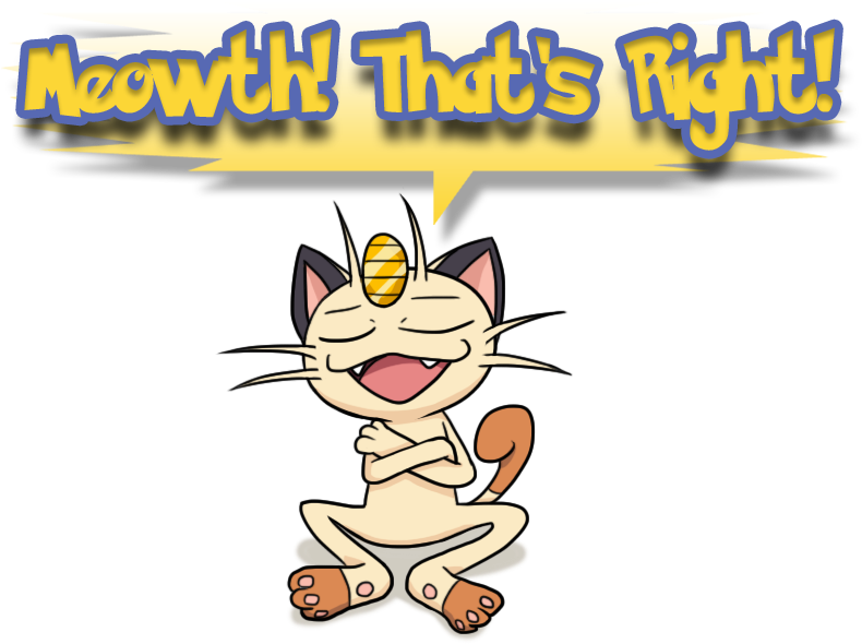 Meowth Pokemon PNG Clipart Background