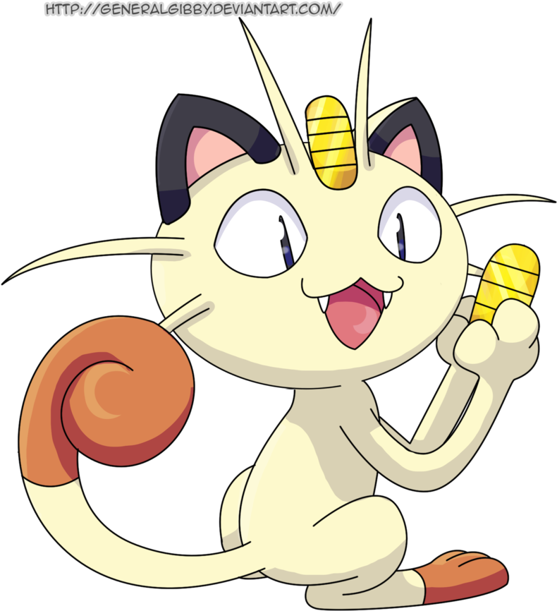 Meowth Pokemon PNG HD Free File Download