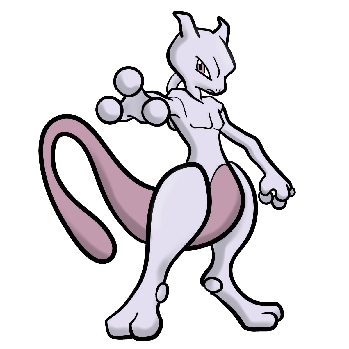Mewtwo Pokemon Background PNG Clip Art