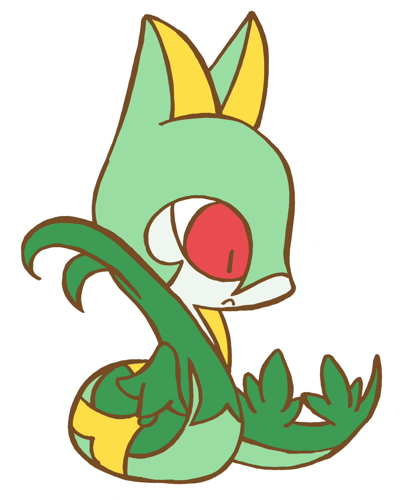 Serperior Pokemon PNG Pic Background