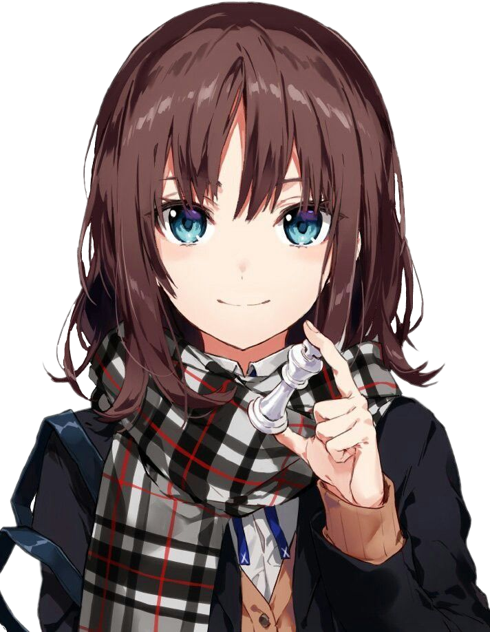 Anime Girl With Brown Unduh File PNG Rambut PNG | PNG Play