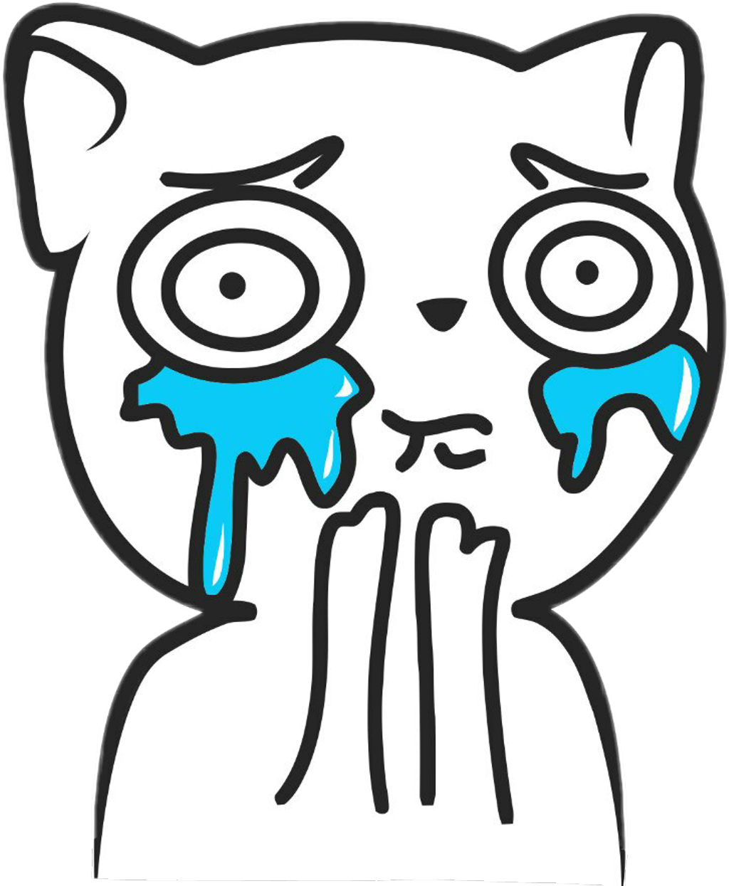 Crying Cat Meme Transparent Images Png Play