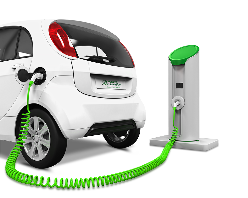 Electric Car Background PNG Clip Art