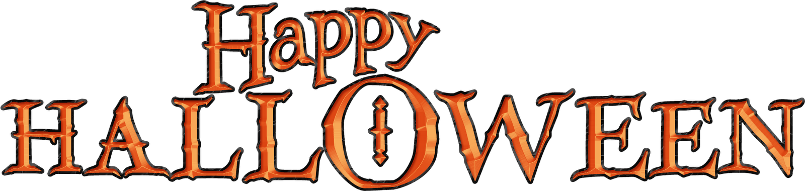 Halloween Words PNG Clipart Background | PNG Play