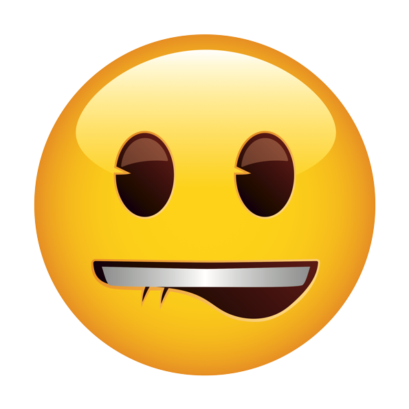 Lip Bite Emoji Png
