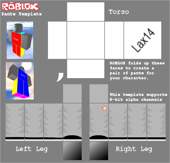 Roblox Transparent Pants Template by FilmingCreeperNation on DeviantArt