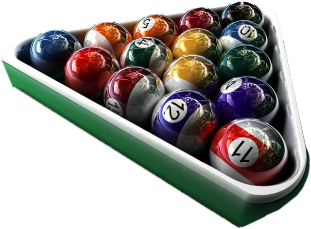 Pool Ball Background PNG Image