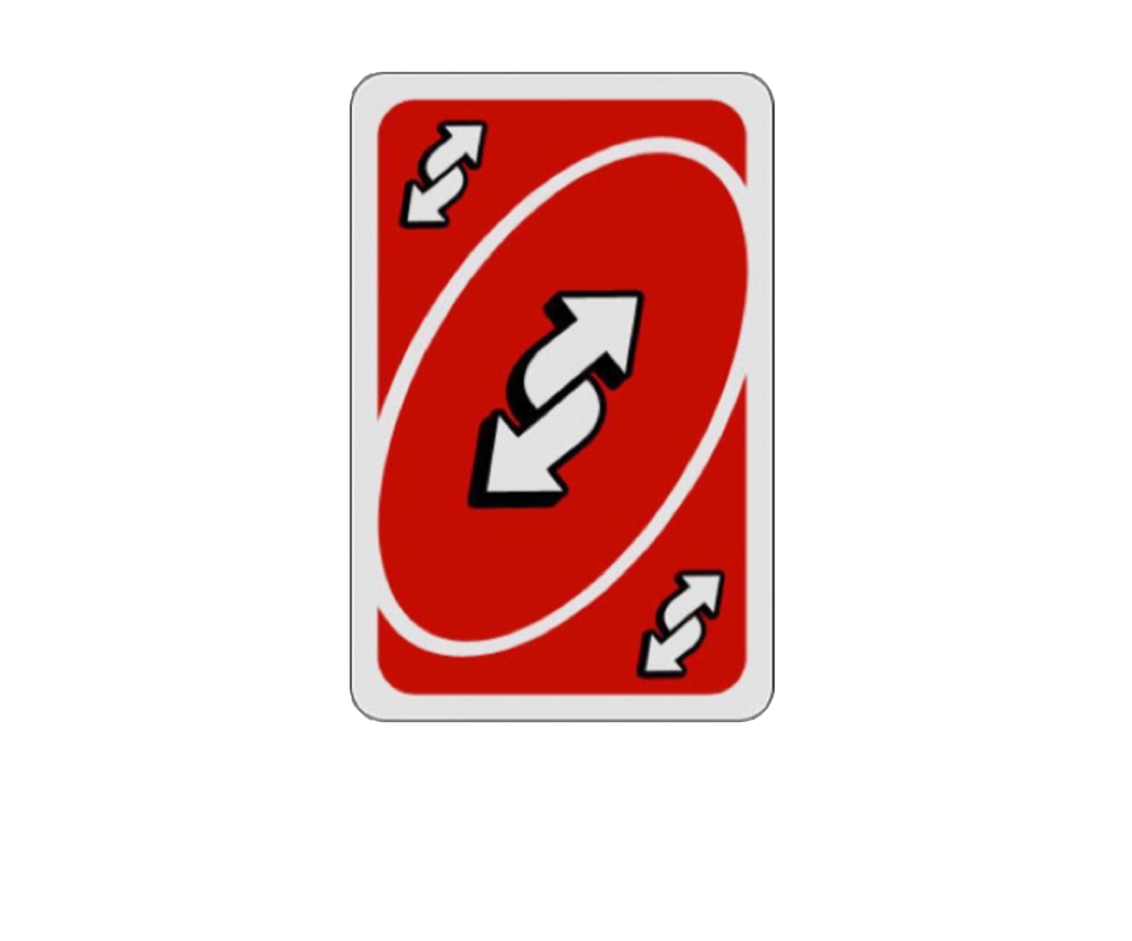 Uno Reverse Card PNG Transparent