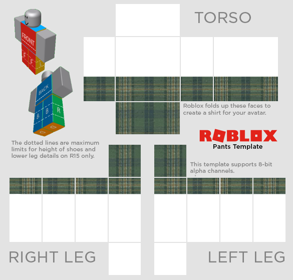 Roblox Clothing Template Transparent Pants