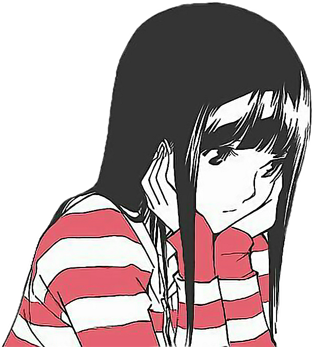 Sad Anime Girl PNG Free File Download