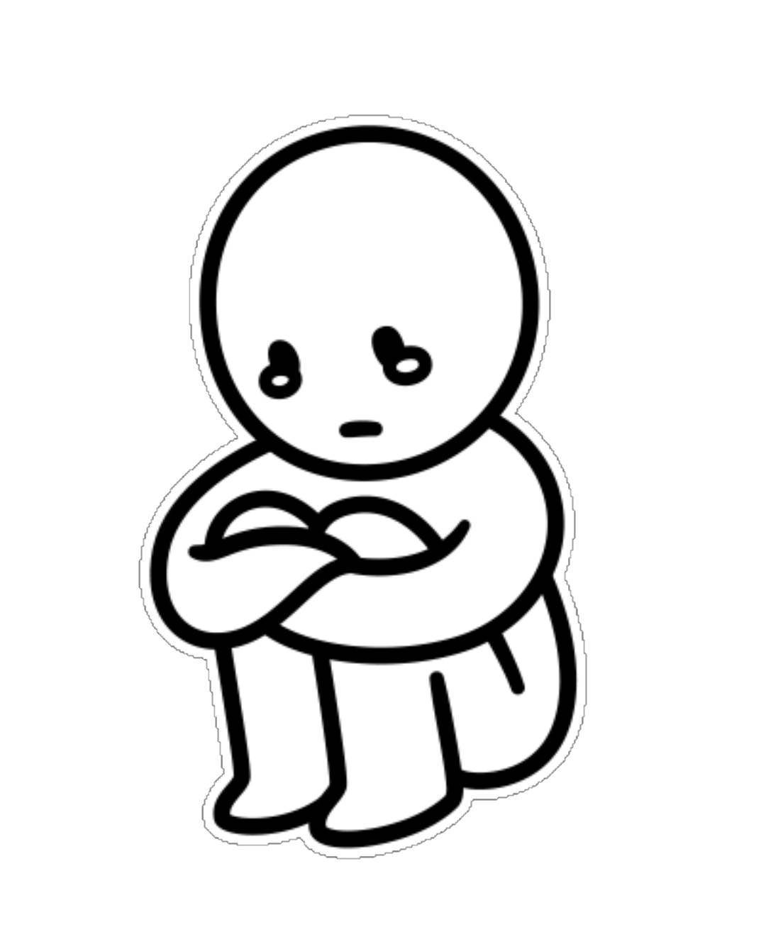 Sad Drawings PNG Background | PNG Play