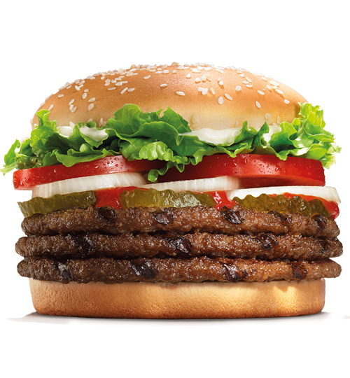 Burger King Triple Whopper Background PNG Image