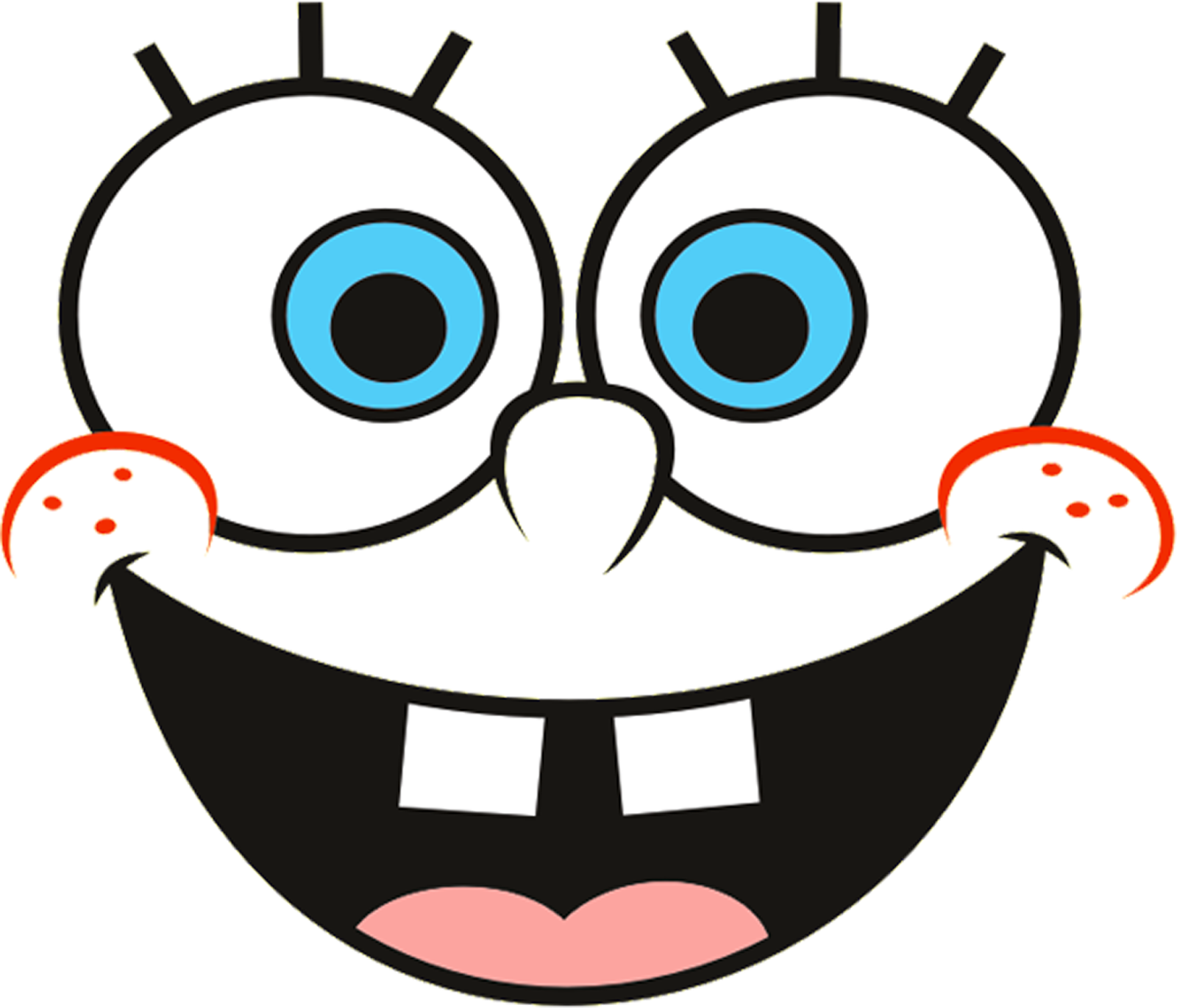 Spongebob Big Eyes Background Image PNG