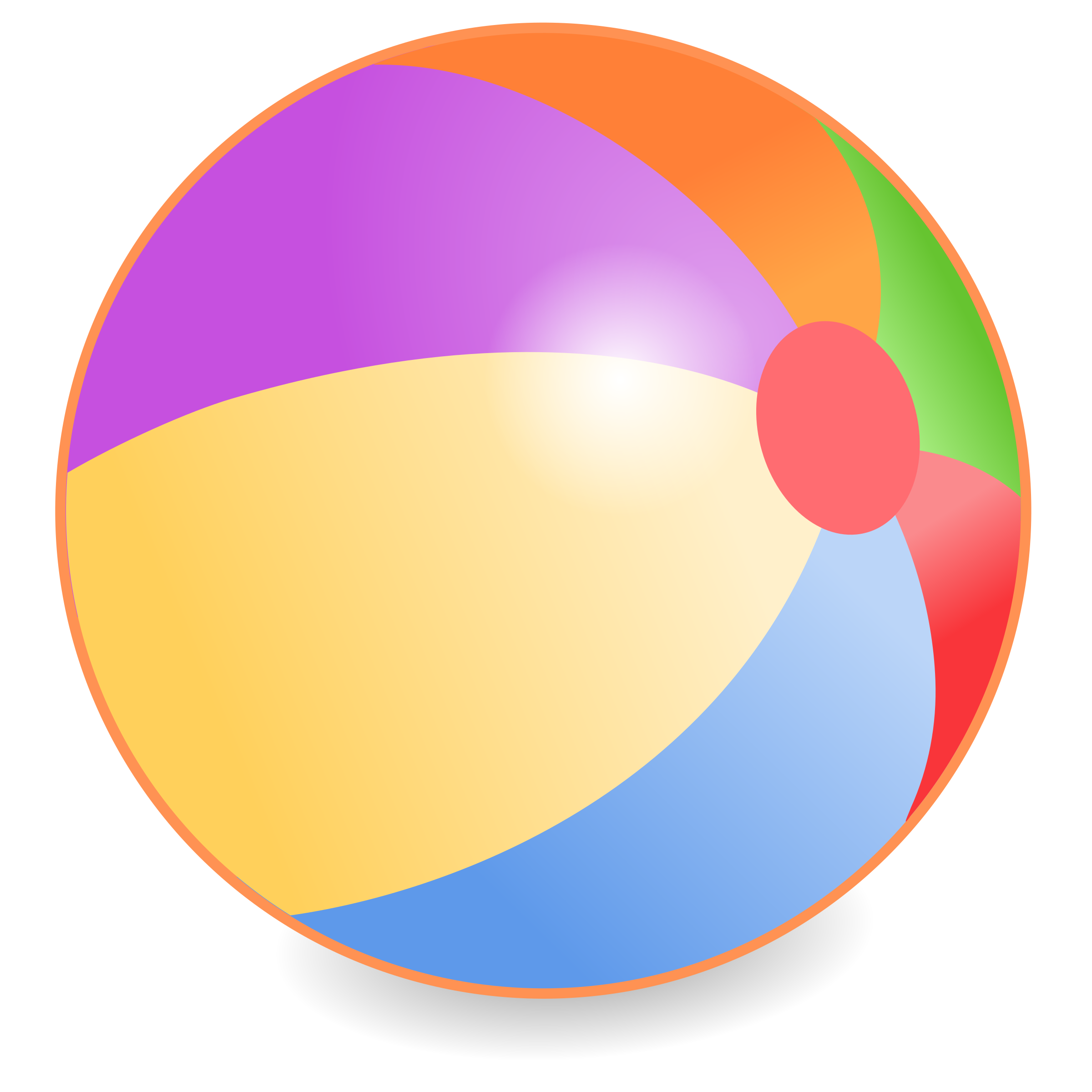 Beach Ball Plastic Background PNG Image