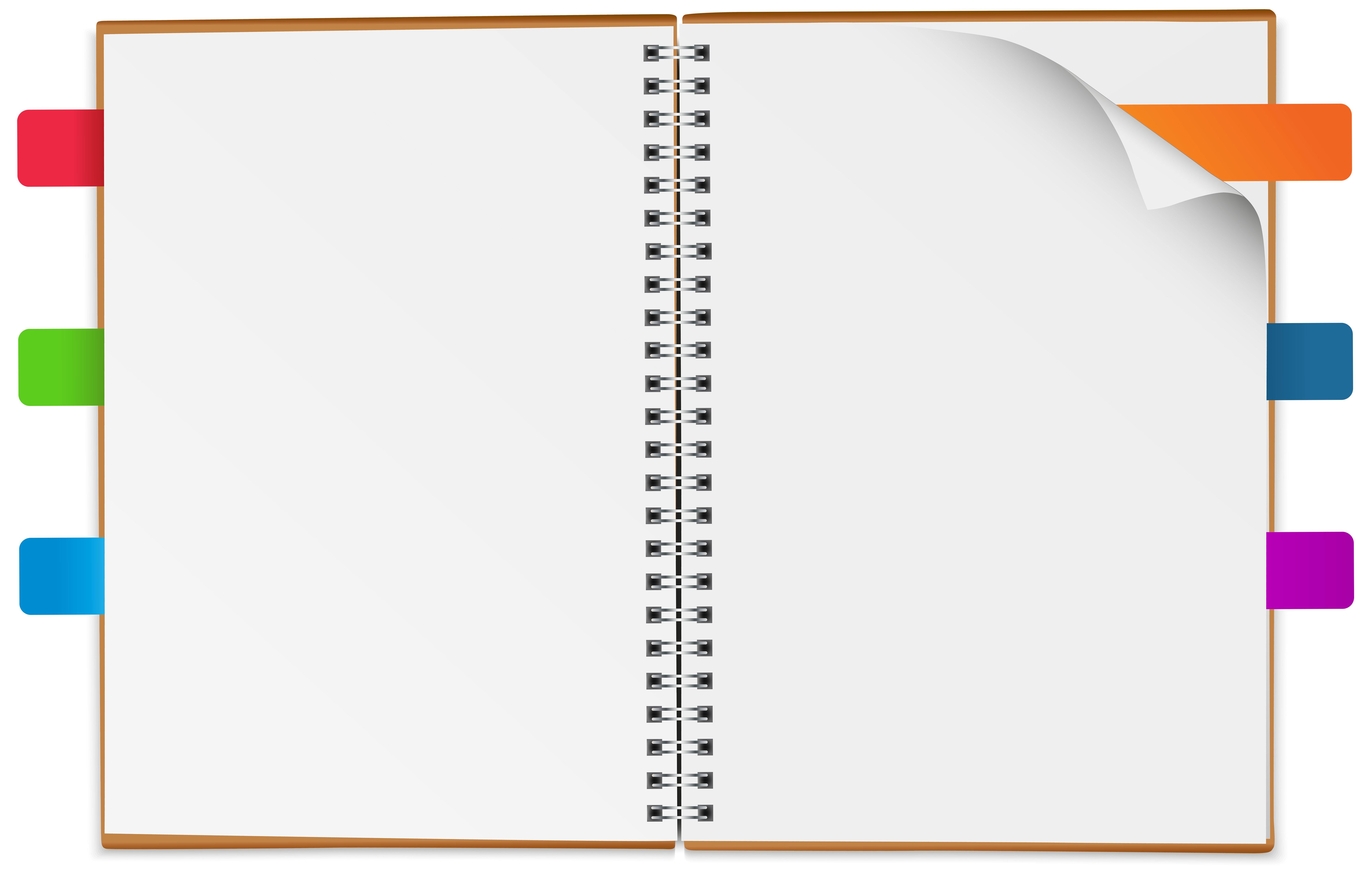 Blank Pages Notebook PNG HD Quality