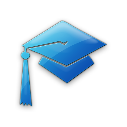 Blue Graduation Cap PNG Free File Download