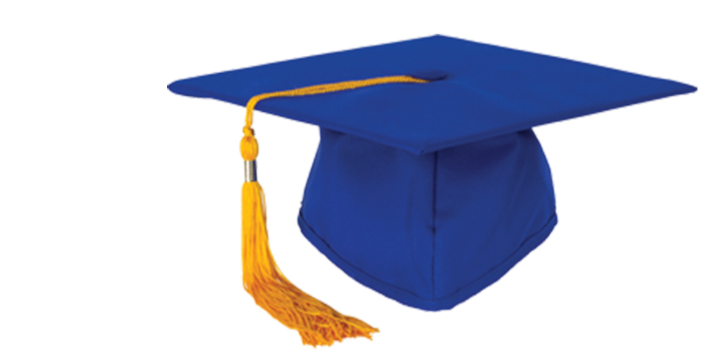 Blue Graduation Cap Transparent PNG
