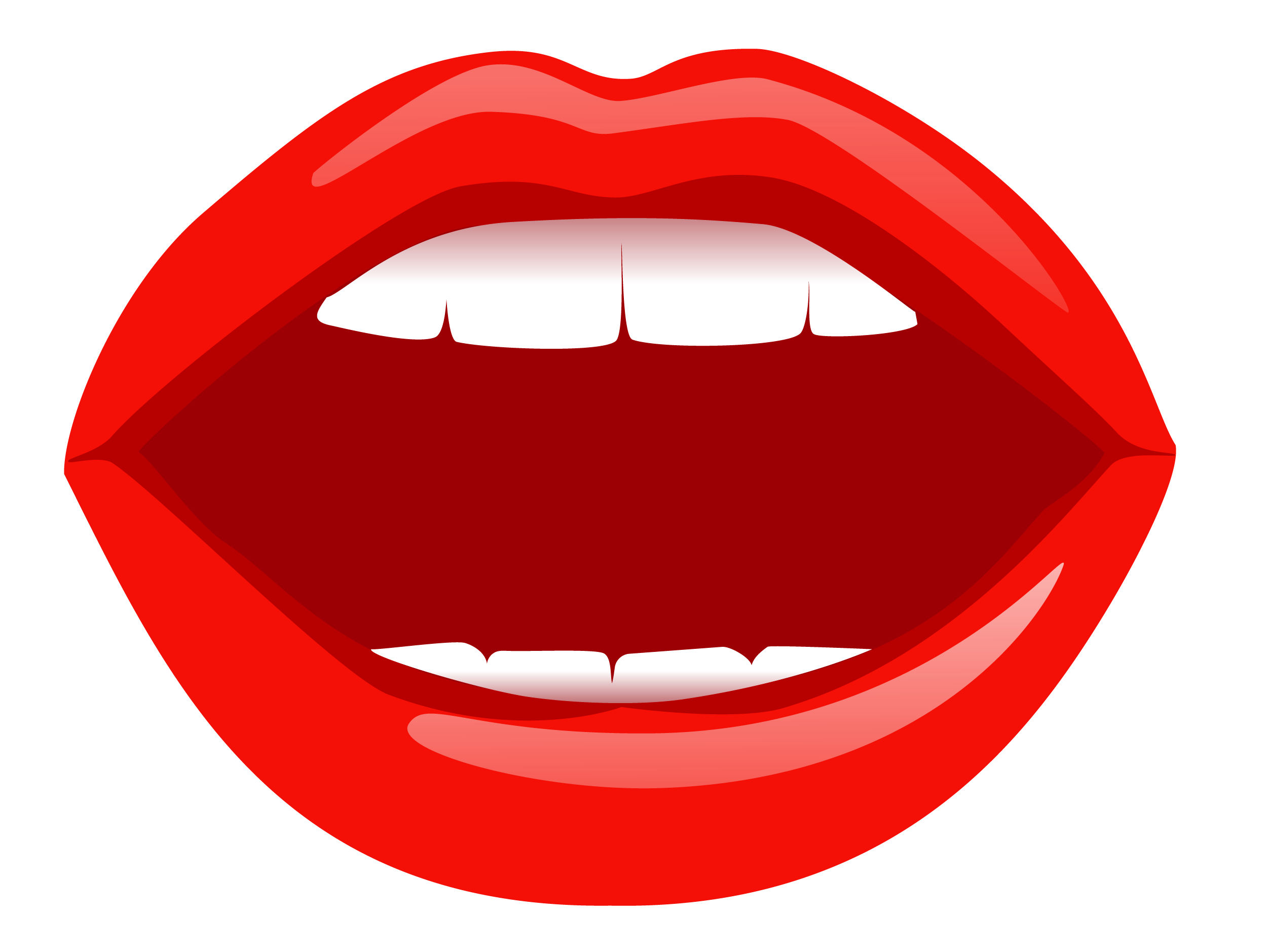 Cartoon Lips Mouth PNG HD Quality