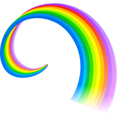 Classic Rainbow PNG Clipart Background