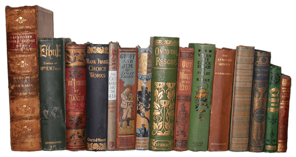 Collection Of Old Books Free PNG