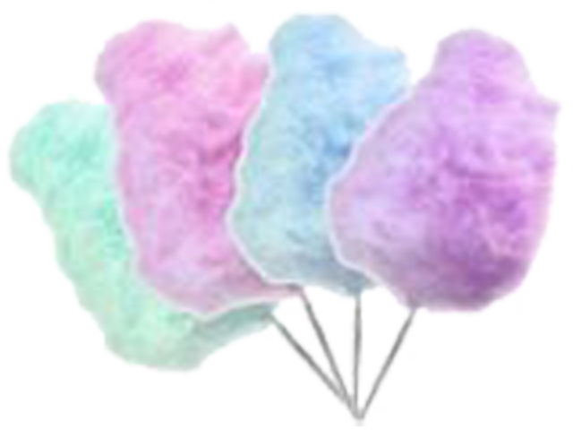 Coloured Candy Floss Background PNG Image