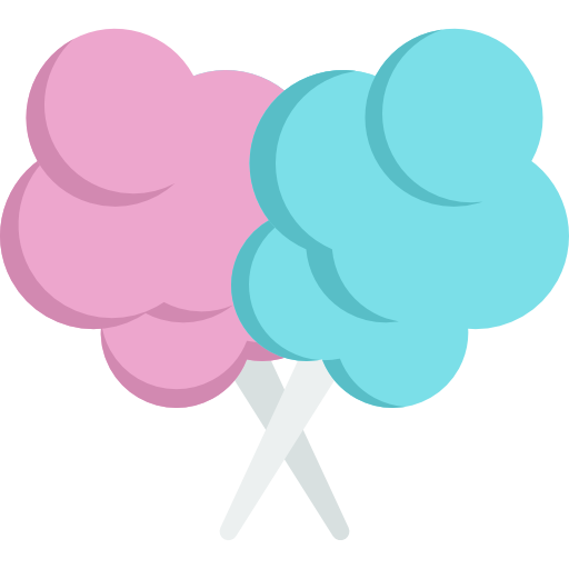 Coloured Candy Floss Download Free PNG