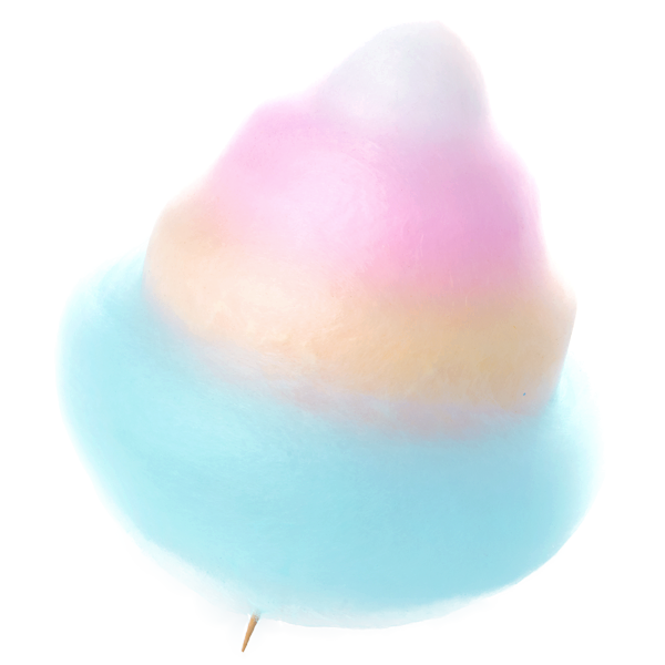 Coloured Candy Floss Transparent File