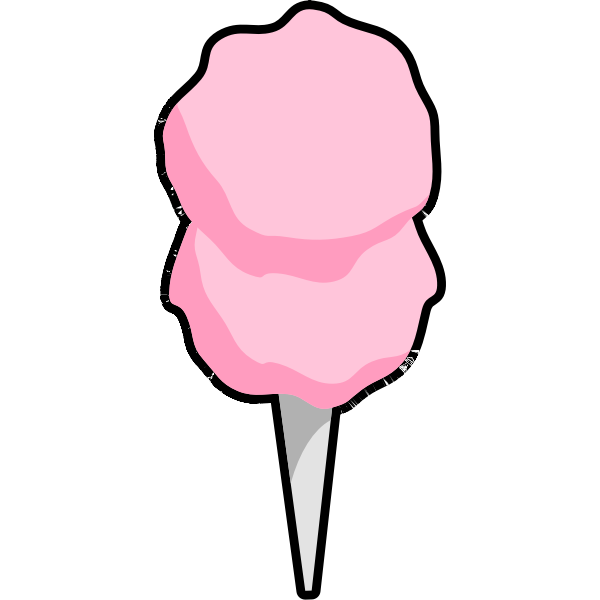 Coloured Candy Floss Transparent PNG