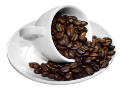 Cup Of Coffee And Beans Transparent PNG