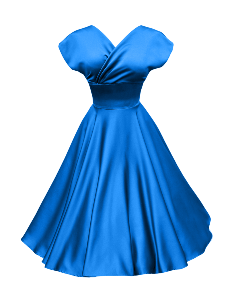 Dress Blue Background PNG Image
