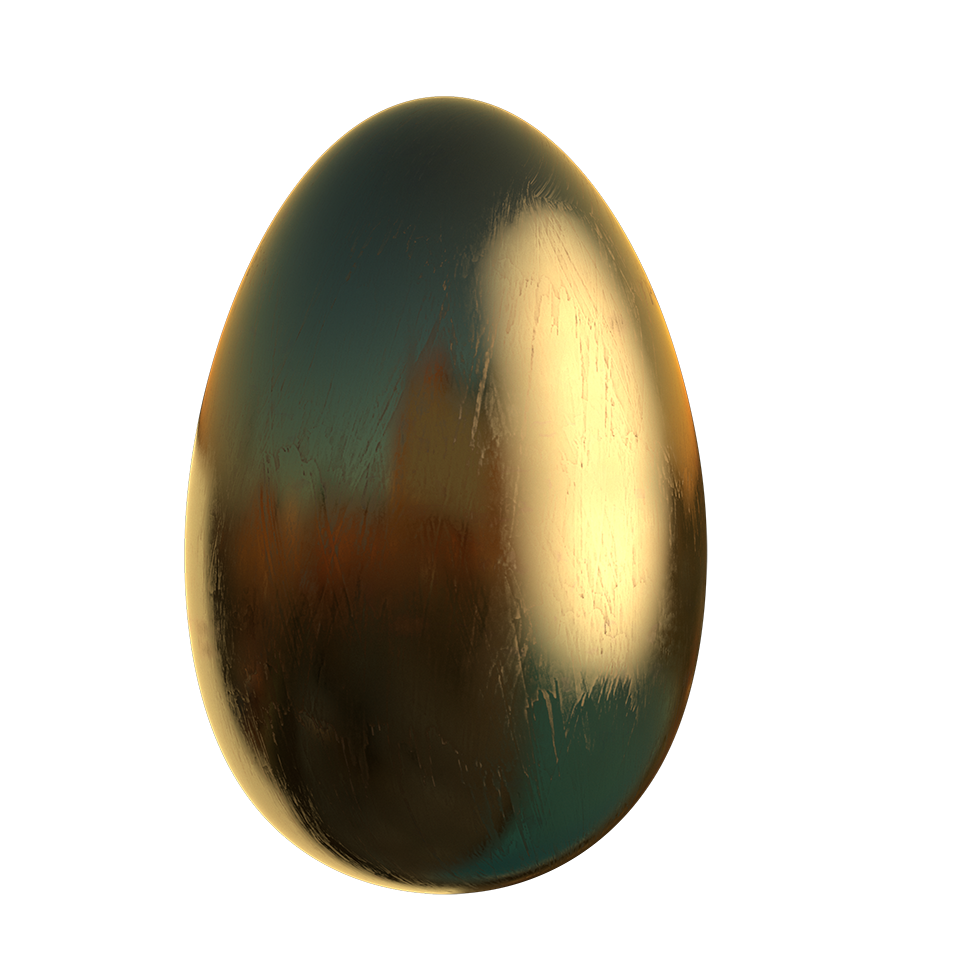 Golden Egg Background PNG Image