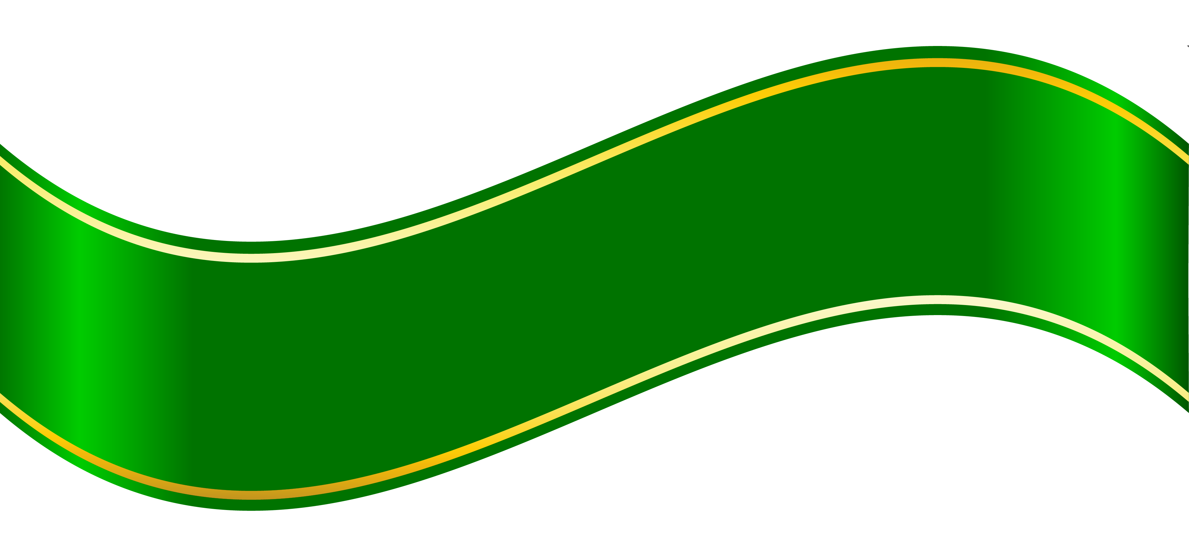 Green Ribbon PNG HD Quality