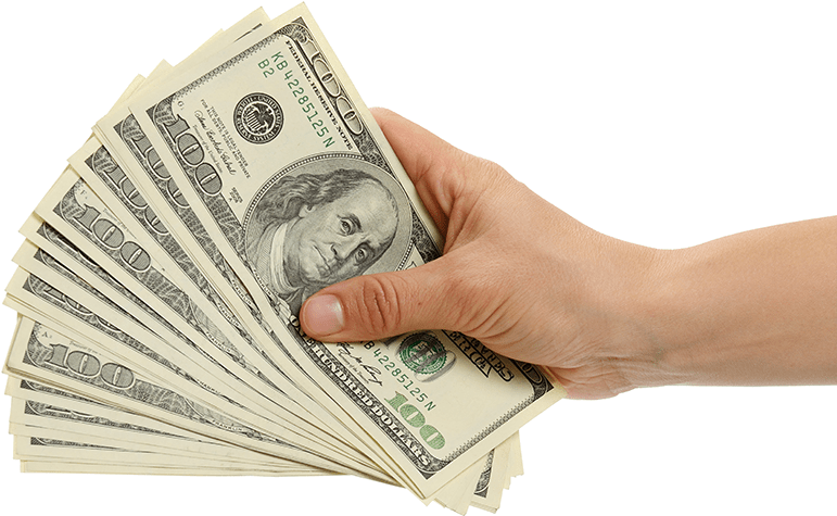 Hand Holding Dollars Money Transparent Png Png Play