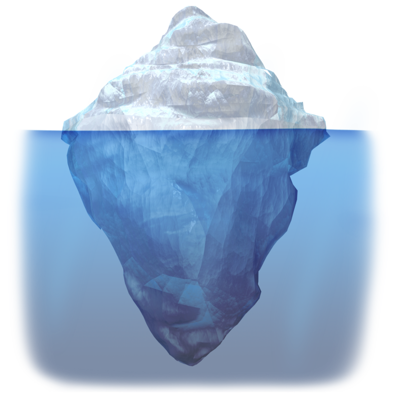 Iceberg In Water PNG HD Quality