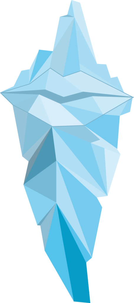 Iceberg In Water Transparent File