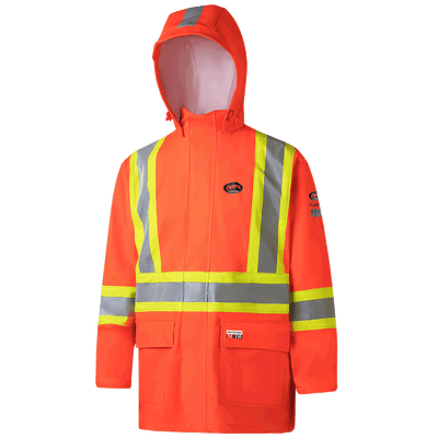 Jacket Rain Orange PNG Clipart Background - PNG Play