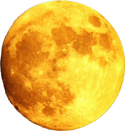 Moon Full Yellow Transparent File