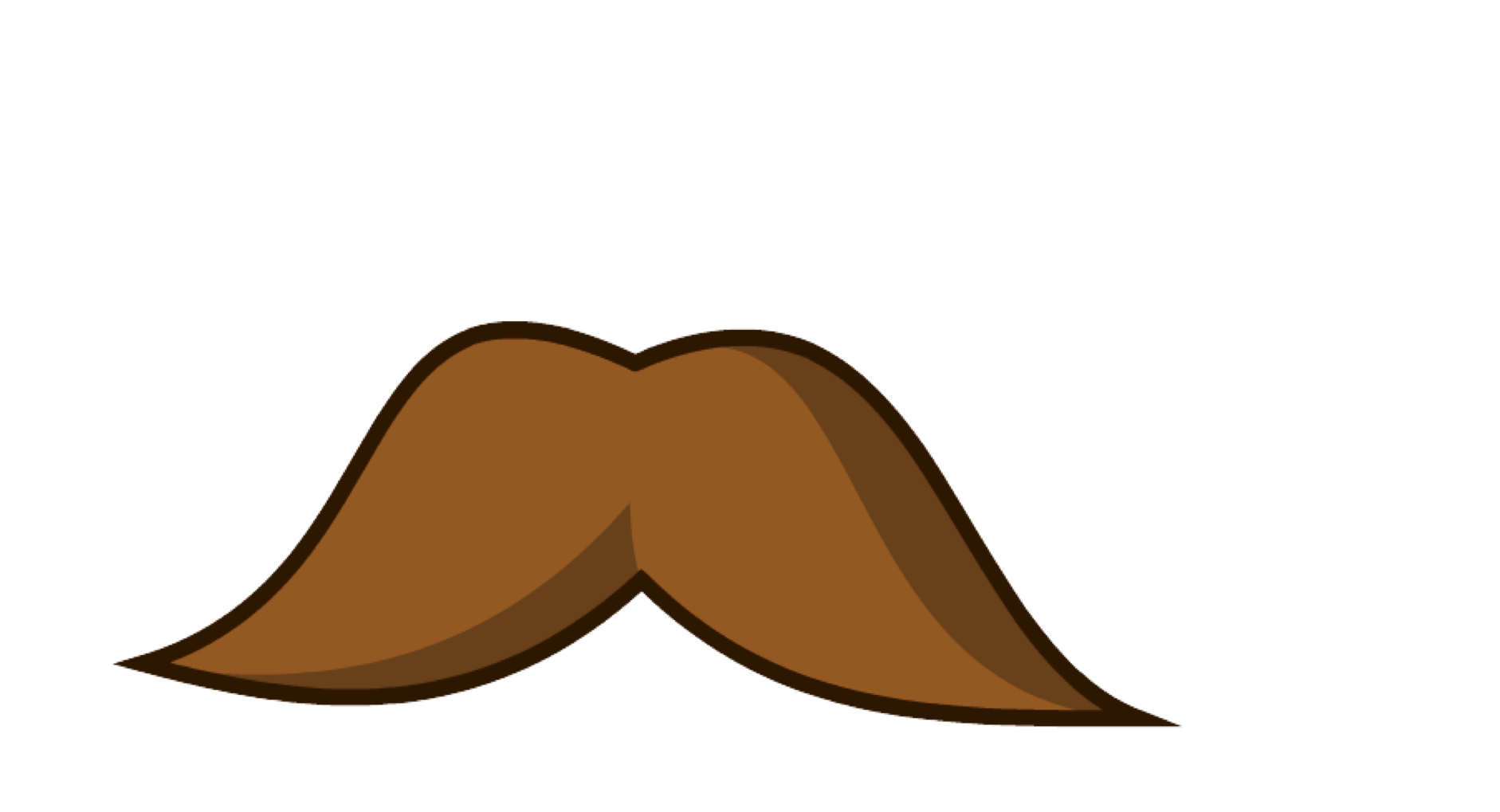 Mustache Brown PNG HD Quality