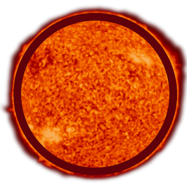 Red Burning Sun Transparent Image