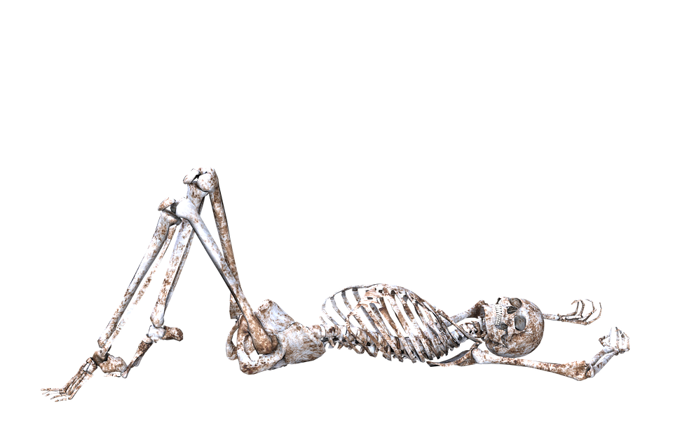 Skeleton Sitting Transparent File
