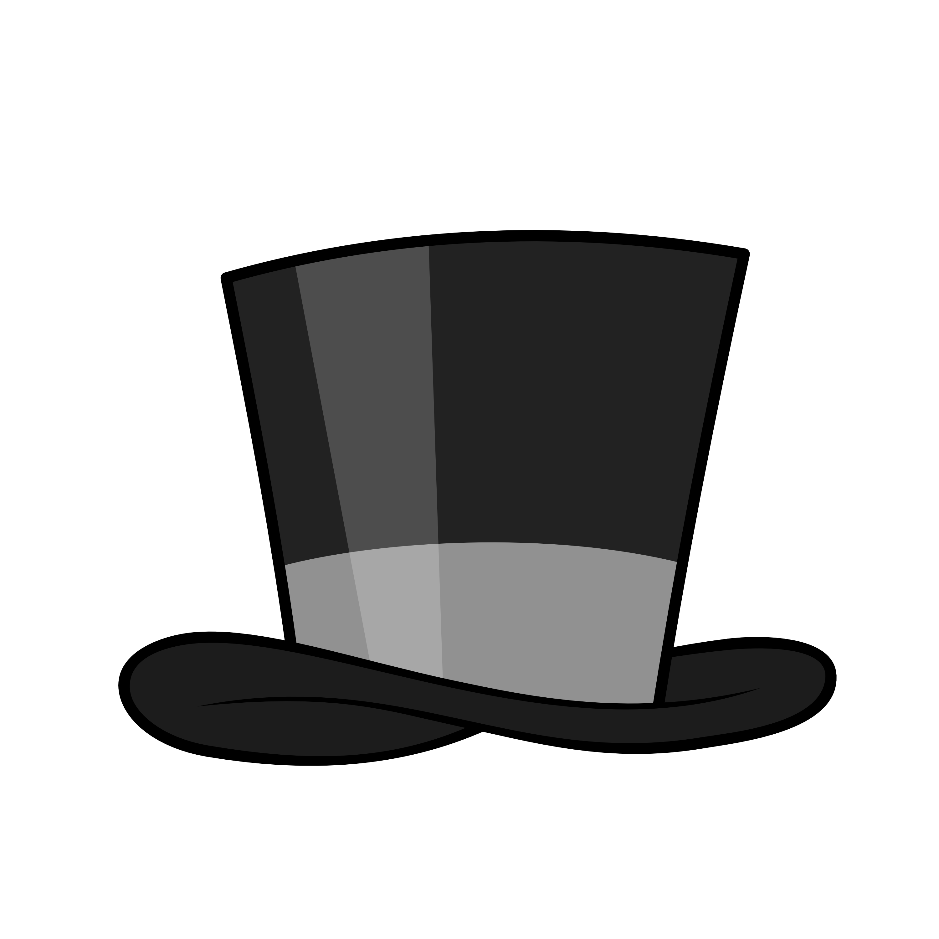 Top Hat Drawing Vintage No Background