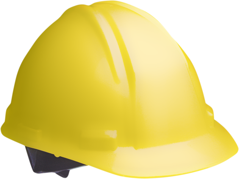 Yellow Safety Helmet Background PNG Image