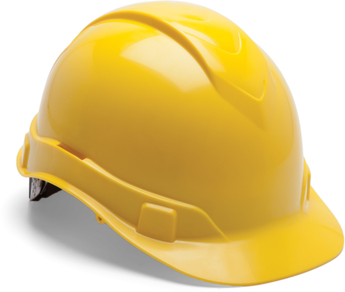 Yellow Safety Helmet PNG Background