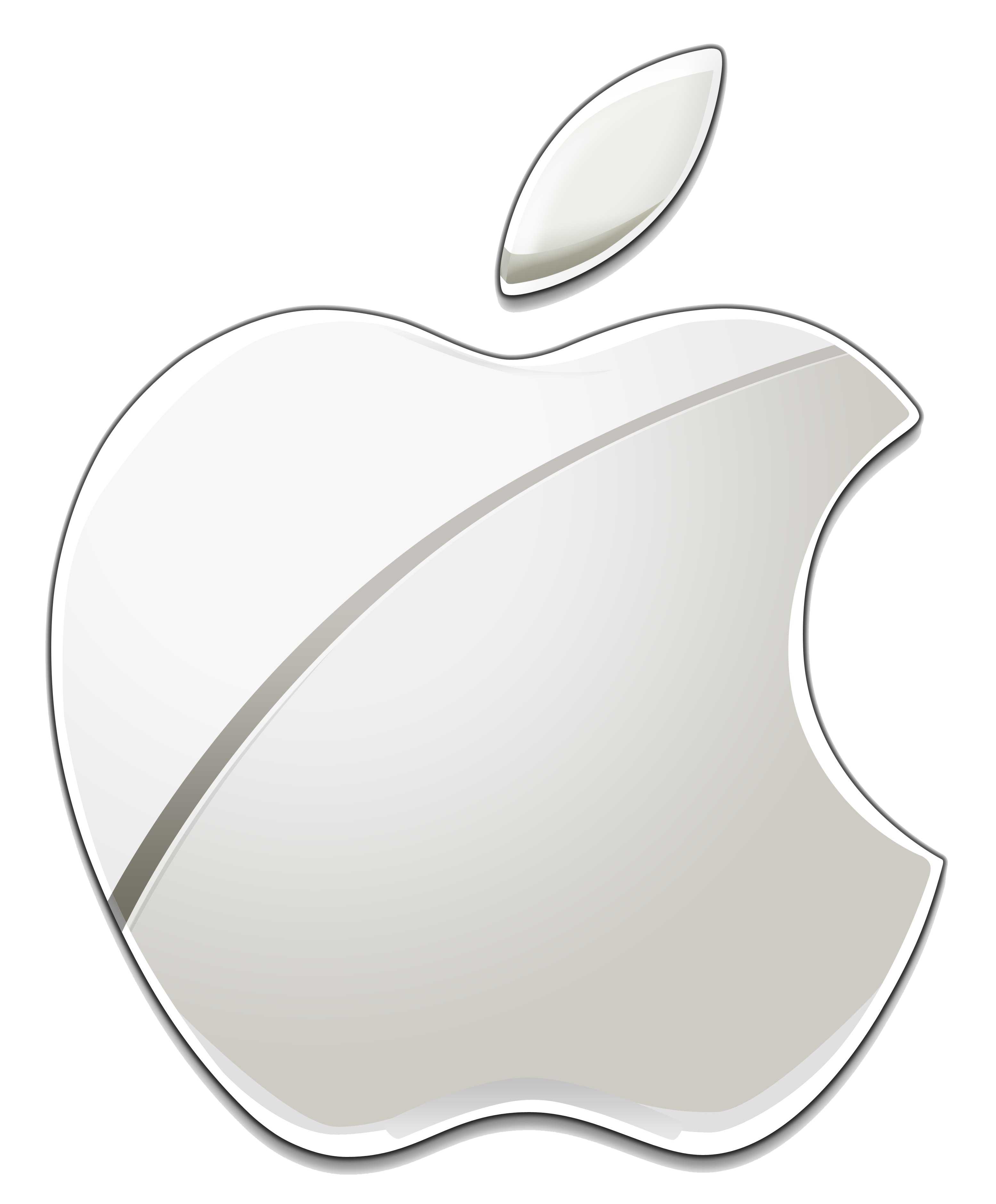 White Apple Logo PNG HD Quality - PNG Play