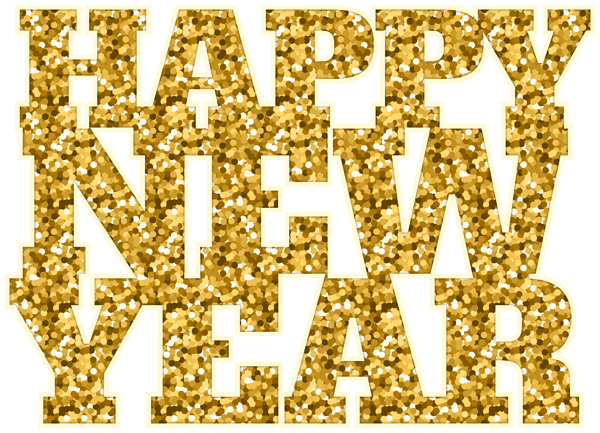 Happy New Year Glitter Transparent PNG
