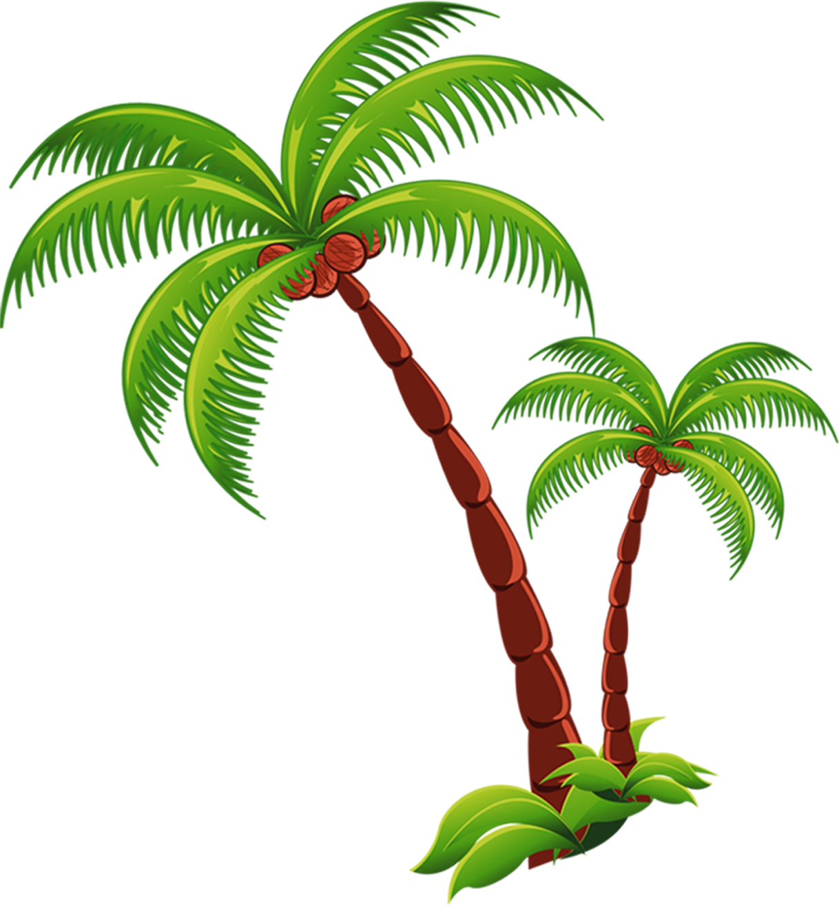 Beach Coconut Tree Vector Background Png Image Png Play
